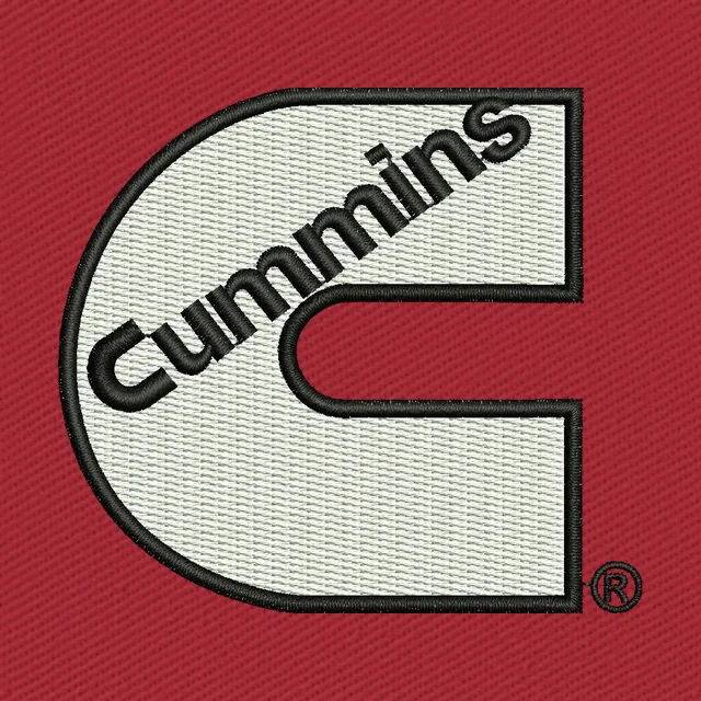 Cummins Logo Embroidery Design