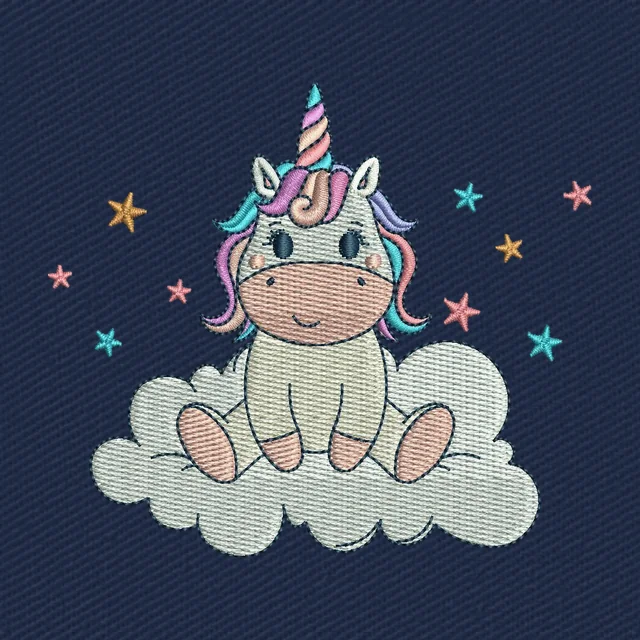 Cute Baby Unicorn Stickdatei