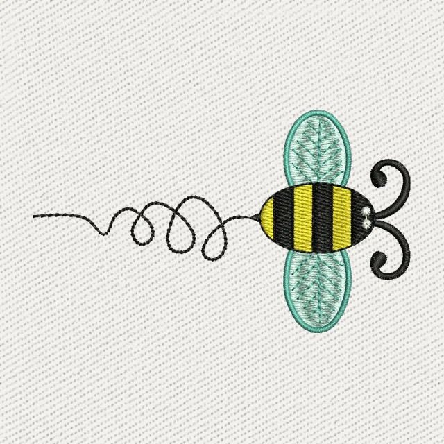 Bumblebee with Swirl Flight Trail