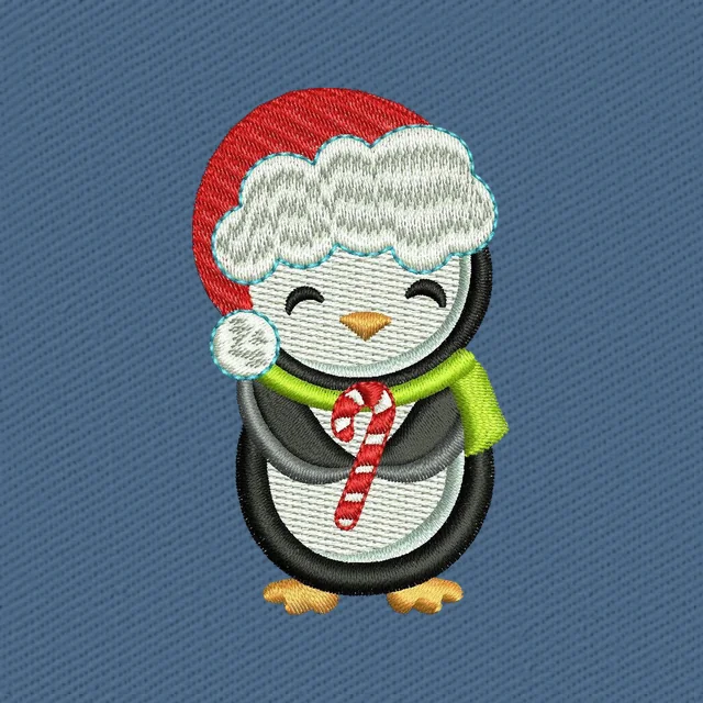 Cute Boy Jolly Penguin 6 Stickdatei