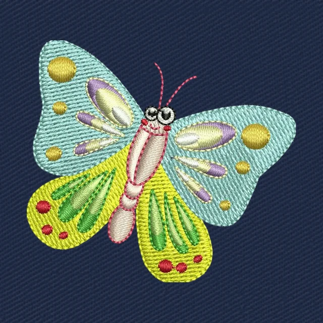 Cute Butterfly Embroidery Design