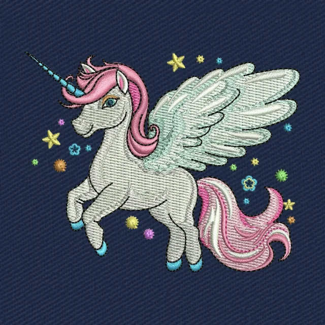 Cute Cartoon Unicorn Stickdatei