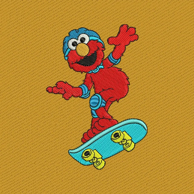 Lindo Elmo en monopatín