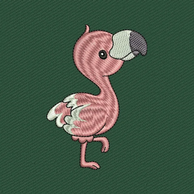 Cute Flamingo Stickdatei