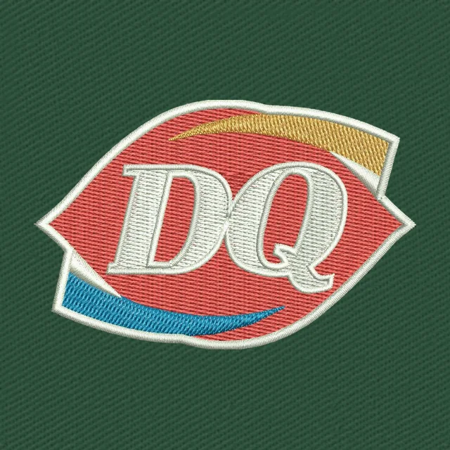 Dairy Queen Logo Embroidery Design