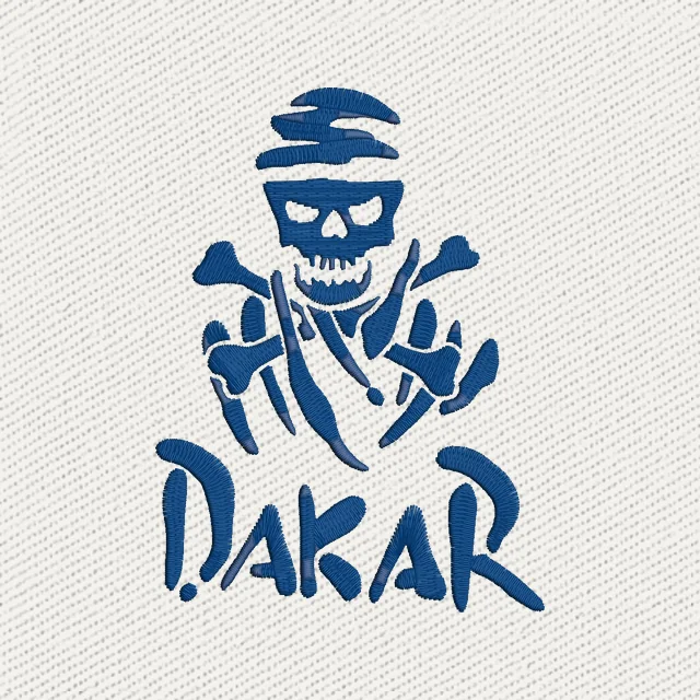 Dakar Skull Logo