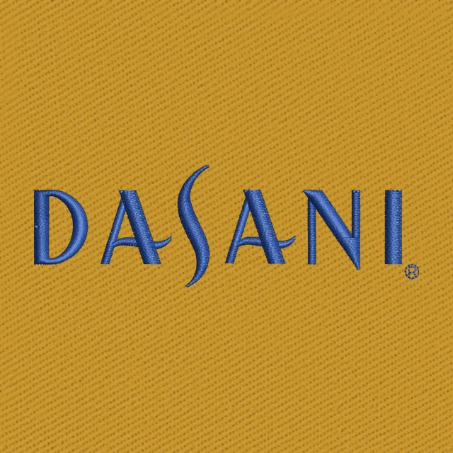 Dasani Water Logo Embroidery Design