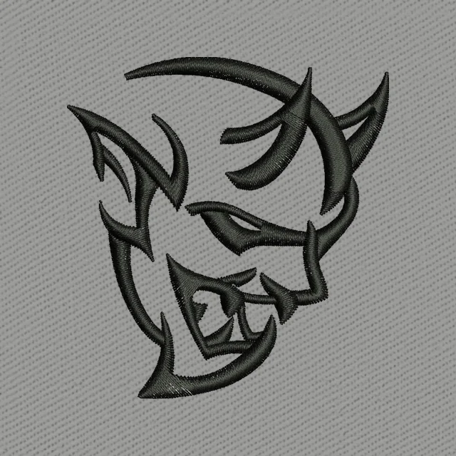 Demon Logo 2 Embroidery Design
