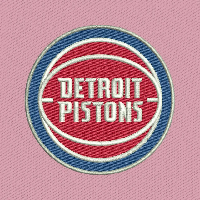 Detroit Pistons Basketball Team Logo Stickdatei