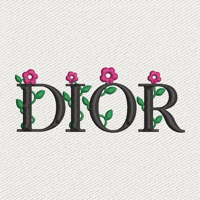 Dior Flowers Embroidery Design