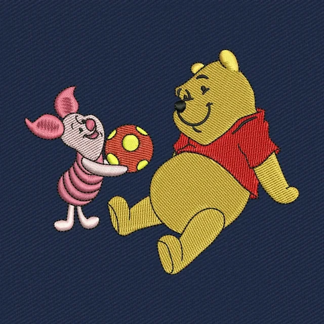 Pooh et Piglet de dessin animé de Disney