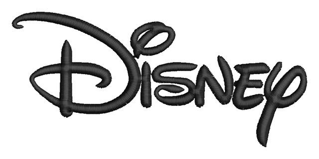 Motif de broderie Disney Logo brodé sur tissu