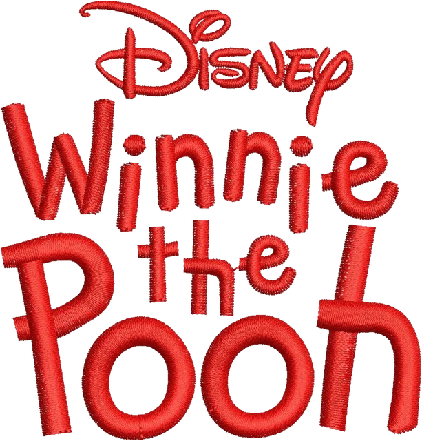 Ricamo Logo Disney Winnie the Pooh 2 su tessuto
