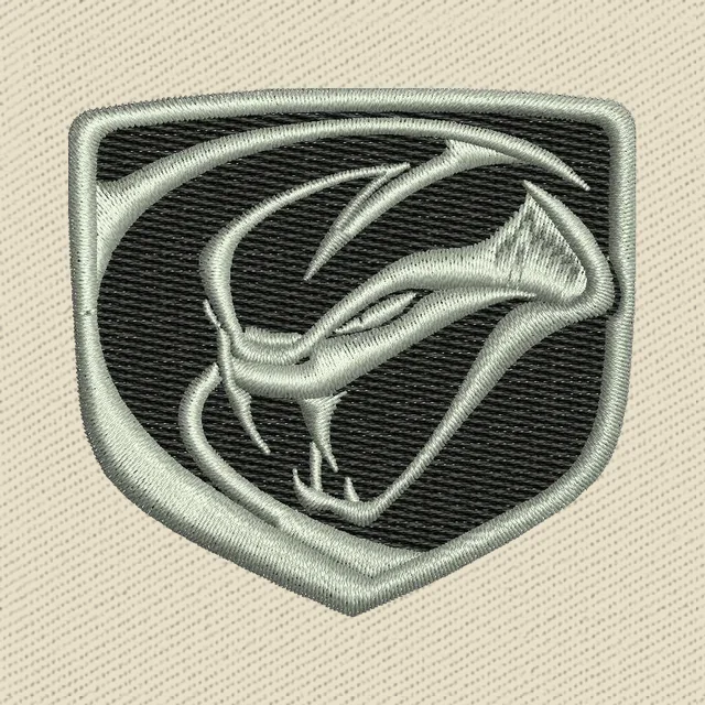 Dodge Viper Logo 2 Embroidery Design