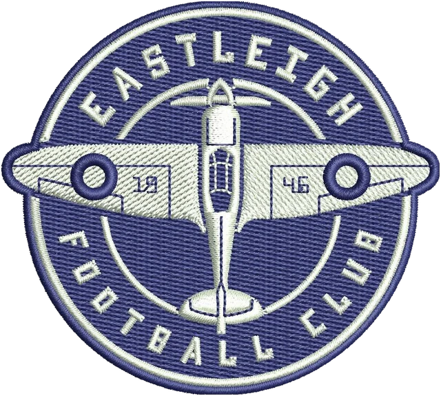 Motif de broderie Motif de broderie Eastleigh Football Club écusson avion brodé sur tissu