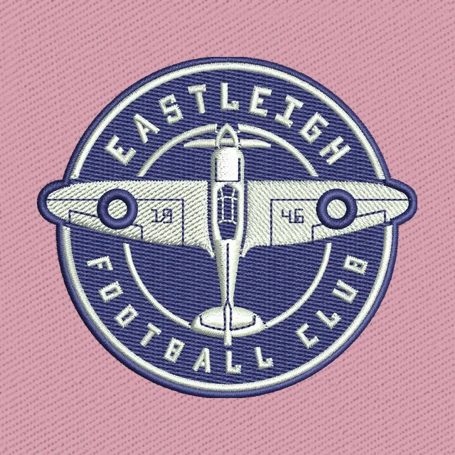 Eastleigh Football Club Flugzeugwappen Stickdatei