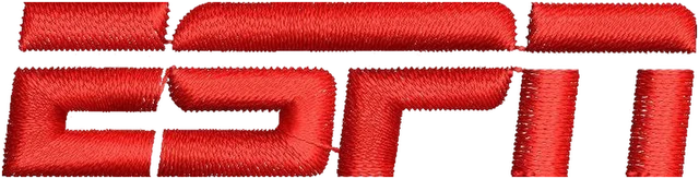 Motif de broderie ESPN logo 2 brodé sur tissu