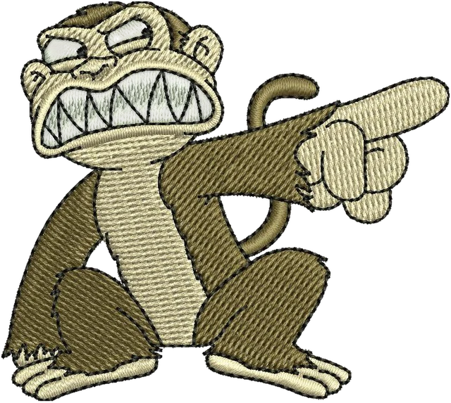 Ricamo Personaggi Evil Monkey Brian Griffin Lois Griffin su tessuto