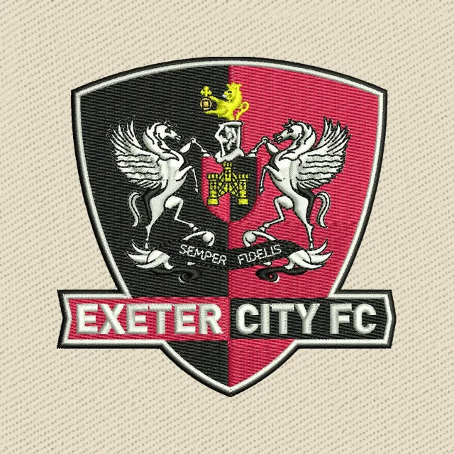 Exeter City Football Club Logo Stickdatei