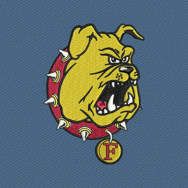 Ferris State Bulldogs Football Team Logo Stickdatei