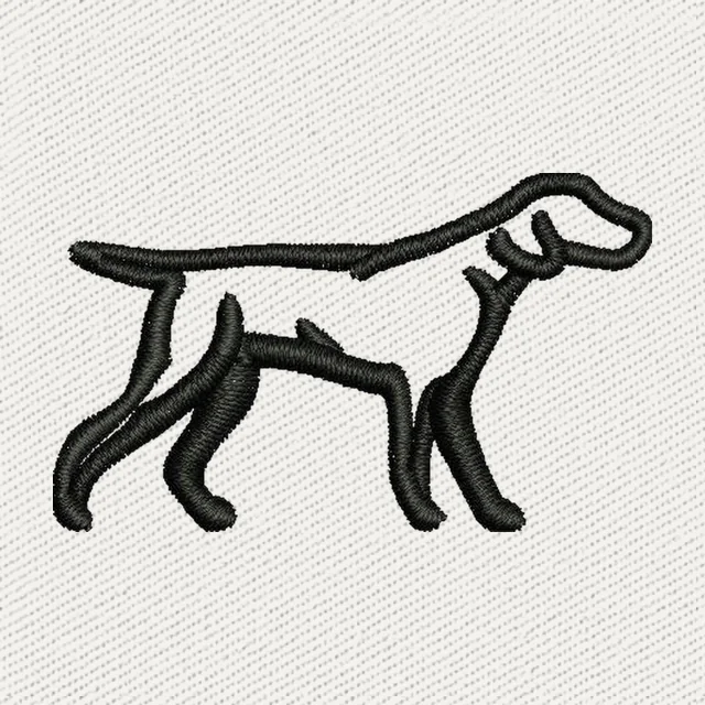 Fieldstone Dog Logo Stickdatei