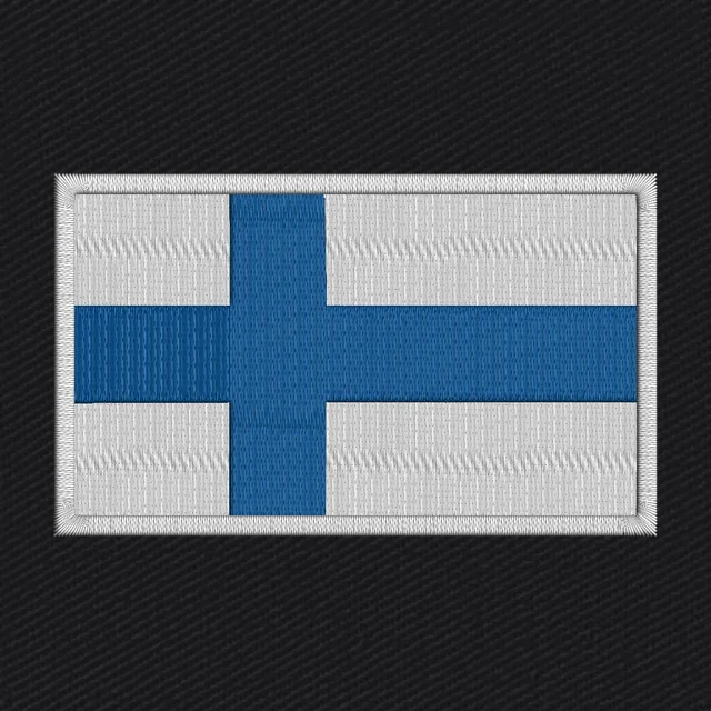 Finland Flag Embroidery Design (Design 2)