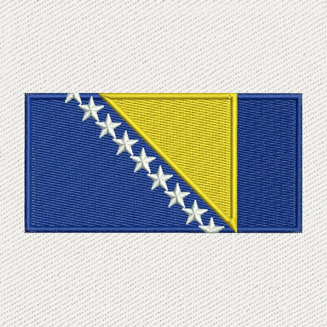 Flagge Bosnien-Herzegowinas mit Sternen