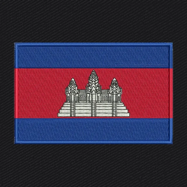 Flag of Cambodia Embroidery Design