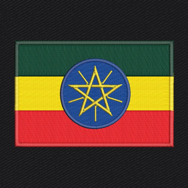 Flag of Ethiopia Embroidery Design