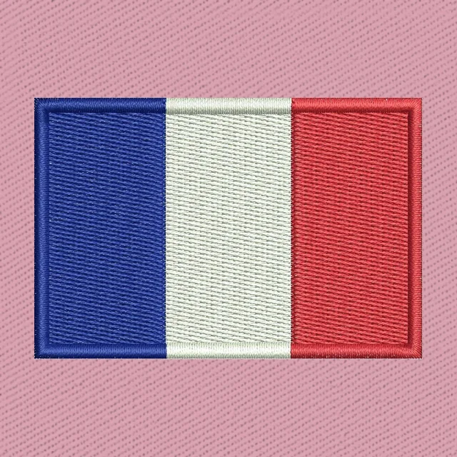 Französische Flagge mit senkrechten Streifen
