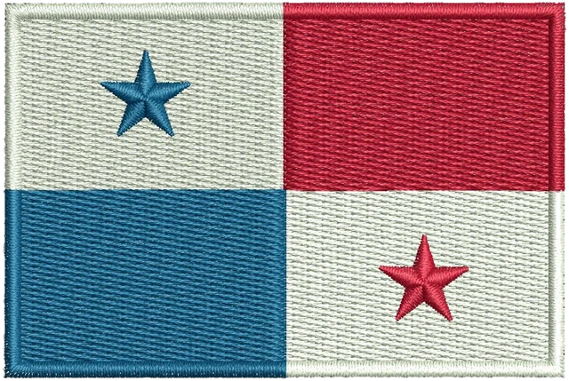 Ricamo Bandiera di Panama su tessuto