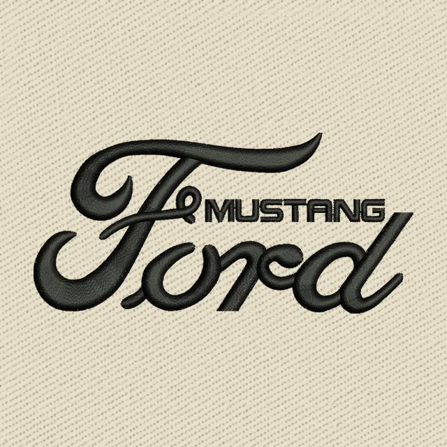 Ford Mustang Logo Stickdatei