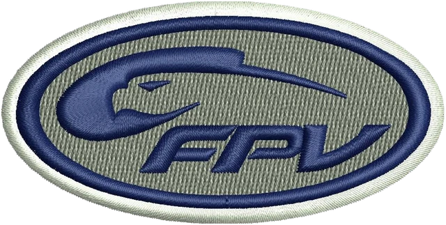 Ricamo Logo Ford Performance Vehicles 2 su tessuto