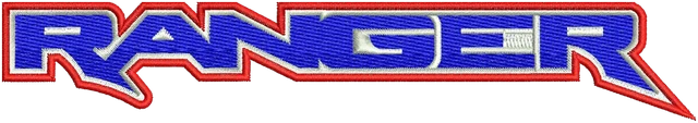 Ricamo Logo Ford Ranger Raptor su tessuto