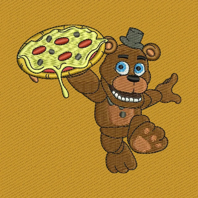 Freddy Fazbear Running with Pizza