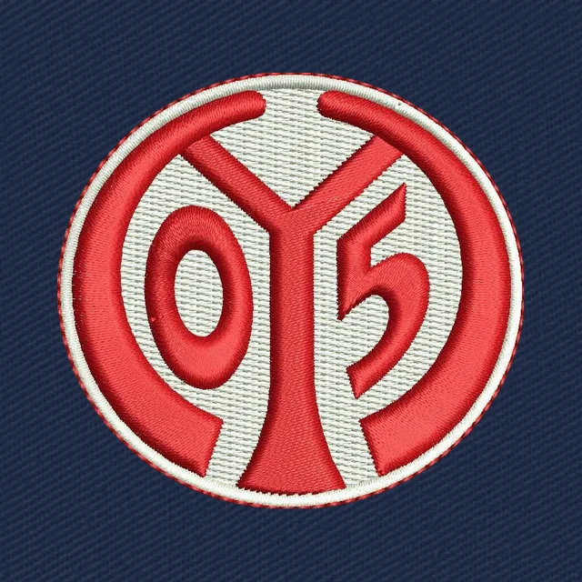 FSV Mainz 05 rotes Rundlogo Stickdatei