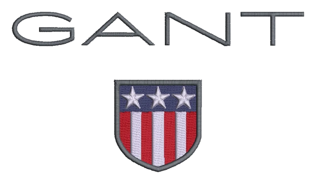 Ricamo Gant Shell su tessuto