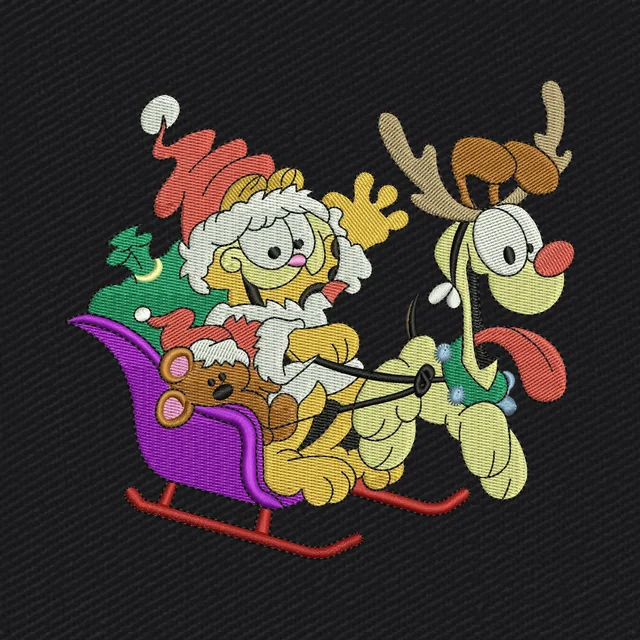 Garfield y Odie en Navidad
