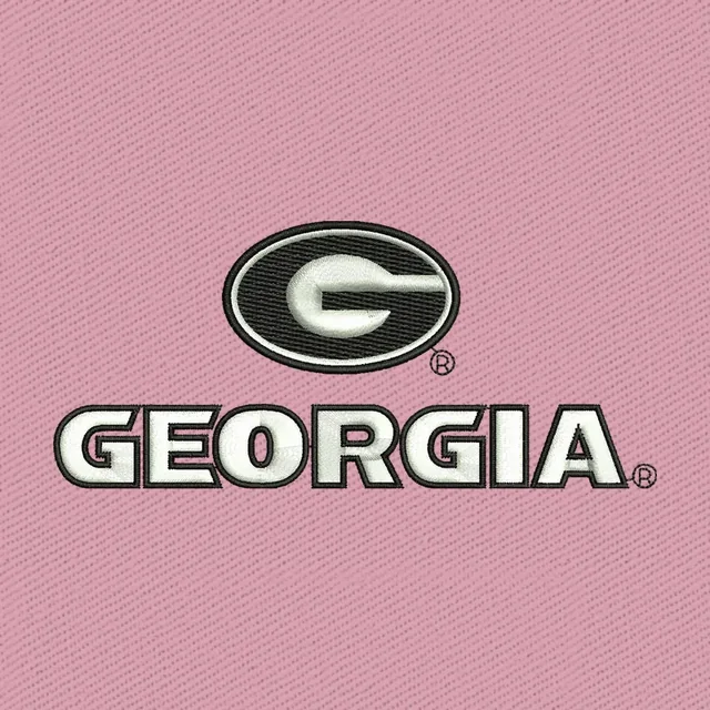 Georgia Bulldogs Logo Embroidery Design