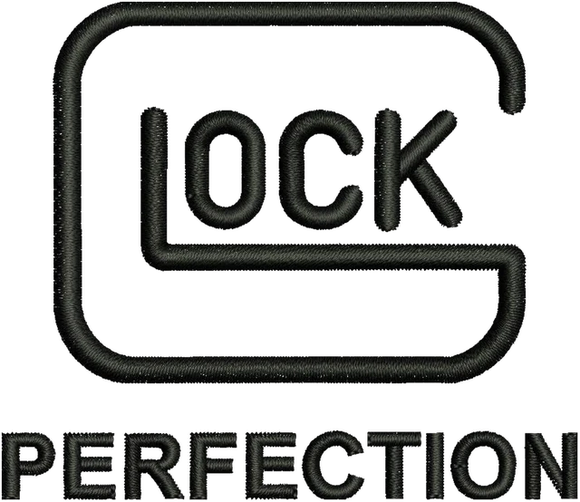 Motif de broderie Glock logo 2 brodé sur tissu