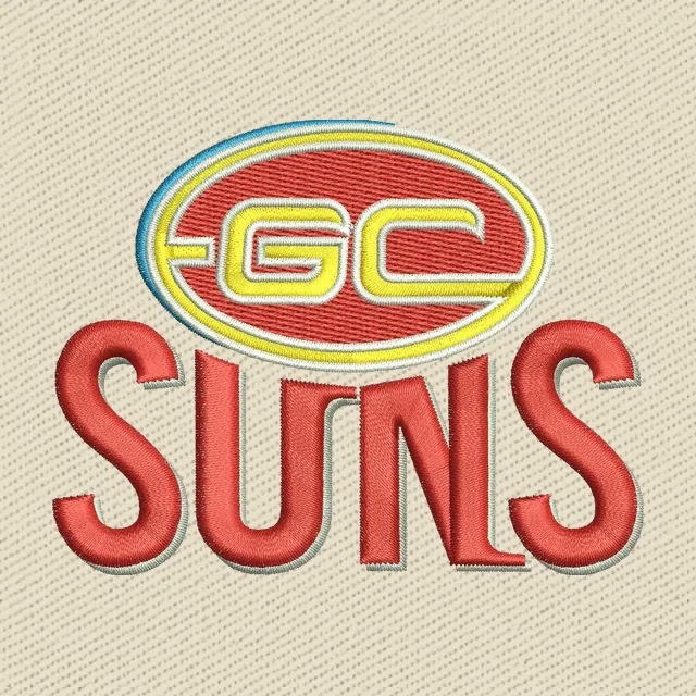 Gold Coast Suns Logo 2 Embroidery Design