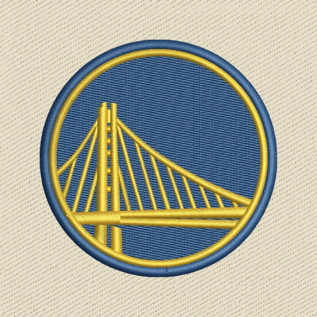Golden State Warriors Logo 2 Embroidery Design