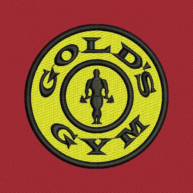 Golds Gym Logo Embroidery Design