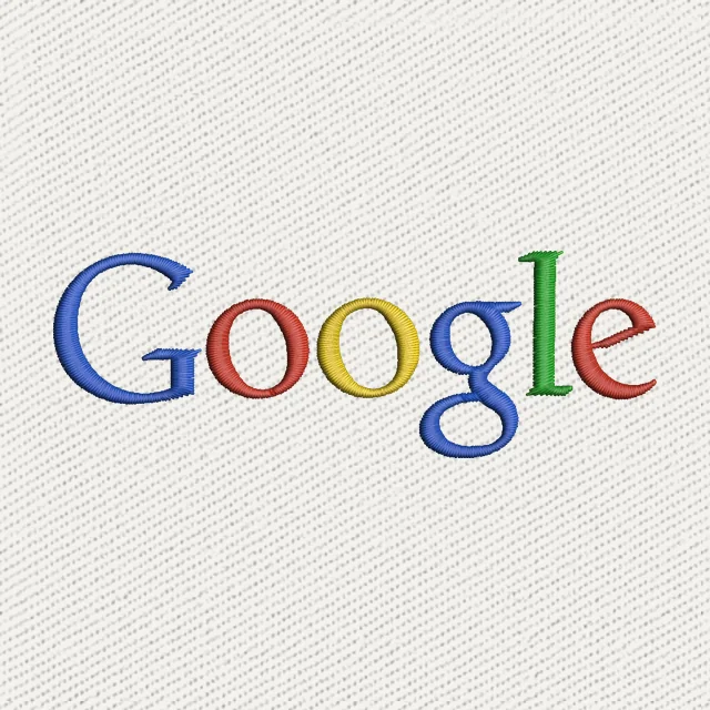 Google Logo 2 Embroidery Design