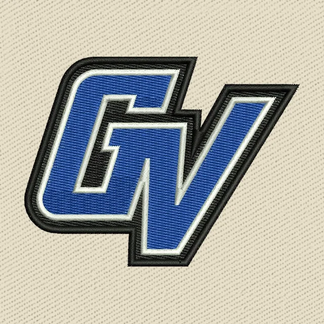 Grand Valley State University Logo Stickdatei