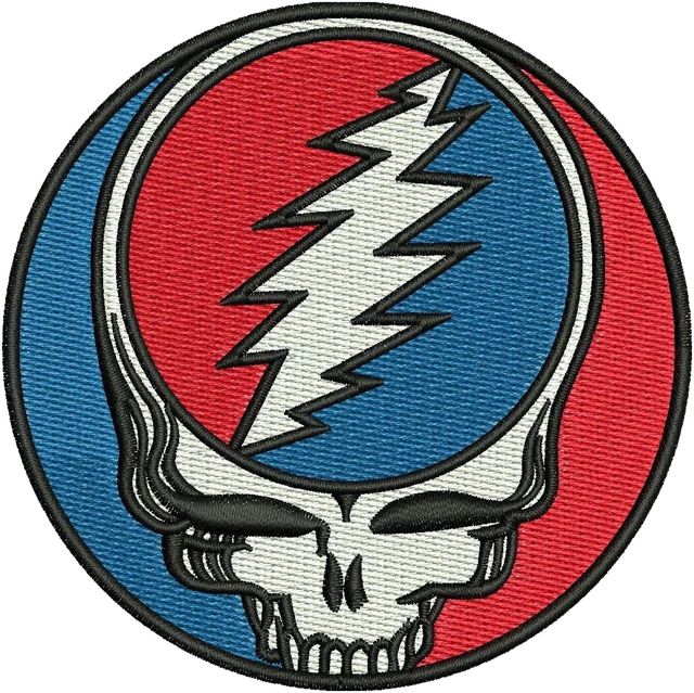 Ricamo Logo Grateful Dead su tessuto