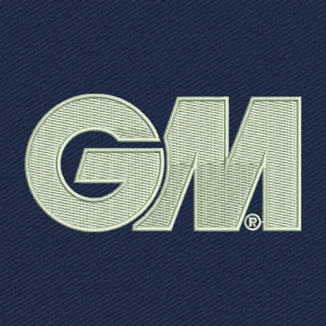 Gunn & Moore GM Cricket Logo Embroidery Design