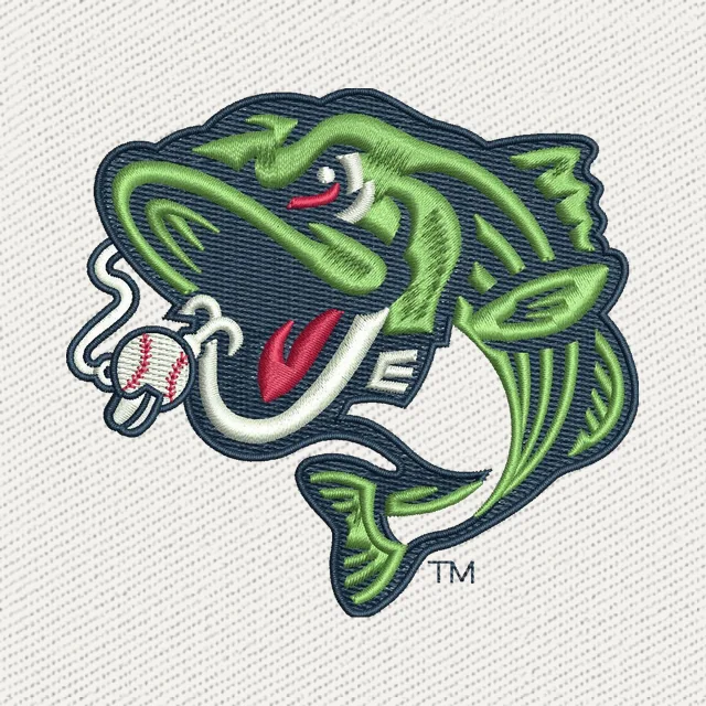 Gwinnett Stripers Baseball Team Logo Embroidery Design