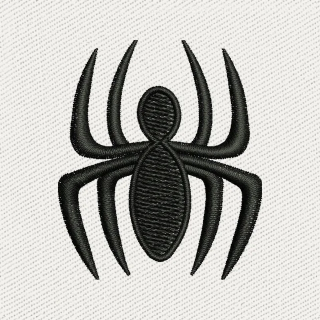 Black Spider with Long Curved Legs