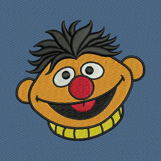 Cara feliz de Ernie de dibujos animados